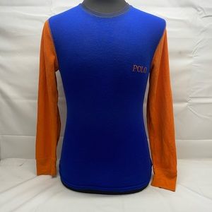 Men’s Polo Ralph Lauren Long Sleeve Thermal Shirt Size Small Blue